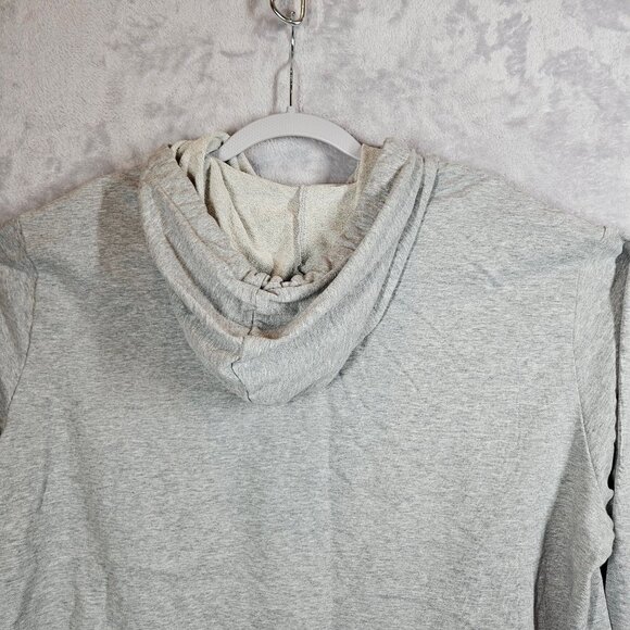 Adidas Hoodie Pullover Sweatshirt Men XL Gray Athleisure Workout Athletic School - Picture 2 of 13